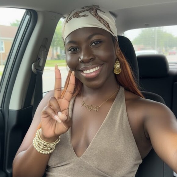 NA luxury Print Head Scarf - Picture 8 of 8